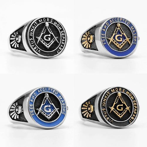 Anillo de Sello Francmasonería Anillo Hombre