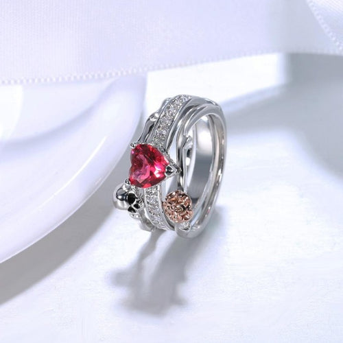 Anillo Calavera Plata Mujer