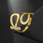 Anillo Cruz de Ankh Egipcia Sello Anillo Egipto Antiguo oro