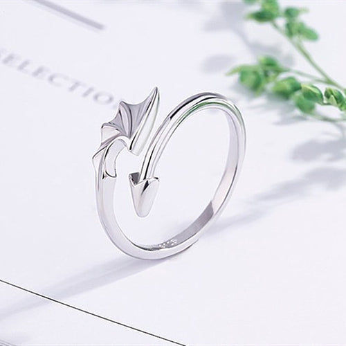 Anillo Dragón Plata Hombre Mujer plata