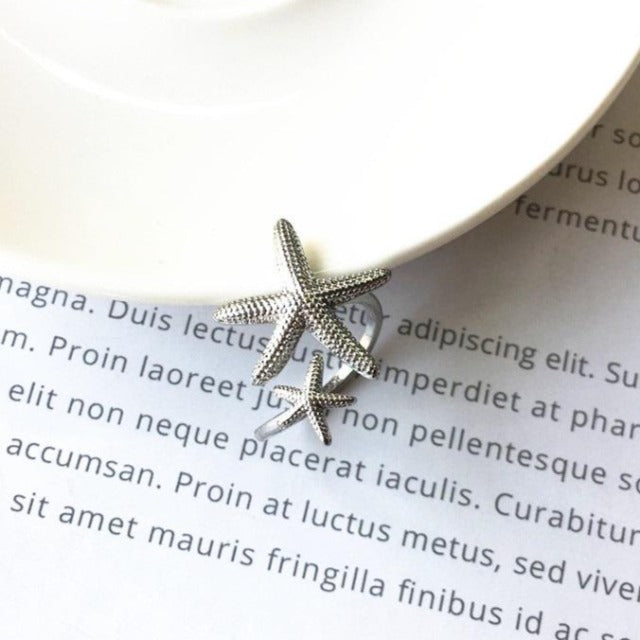 Anillo Estrella de Mar plata
