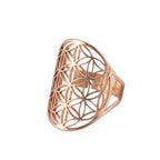 Anillo Flor de la Vida Dawapara Mandala oro
