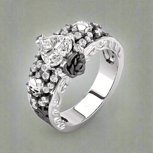 Anillo Gótico Mujer negro