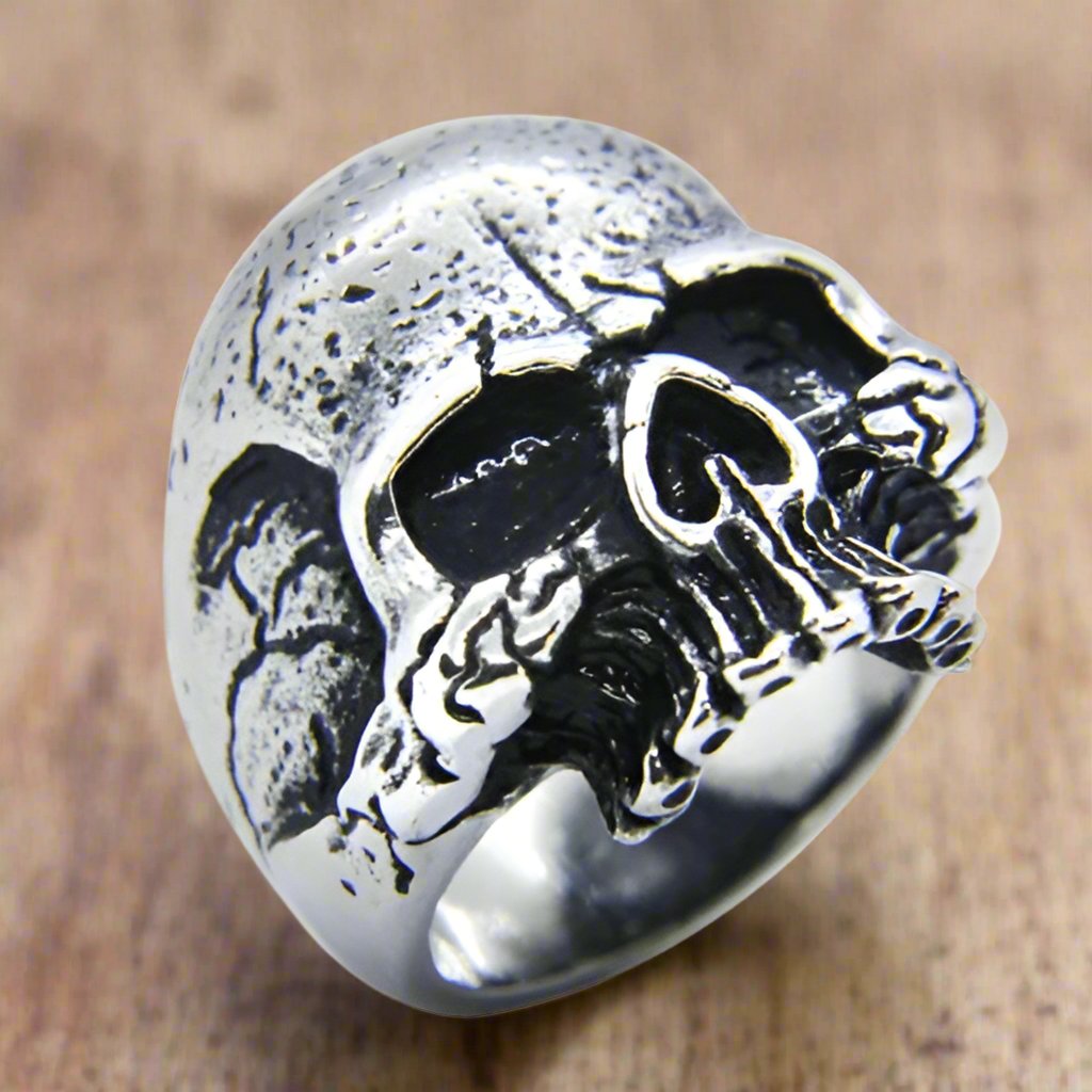 Anillo Hombre Cabeza de Calavera