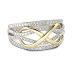 Anillo Infinito Oro y Diamante para Mujer