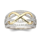 Anillo Infinito Oro y Diamante para Mujer