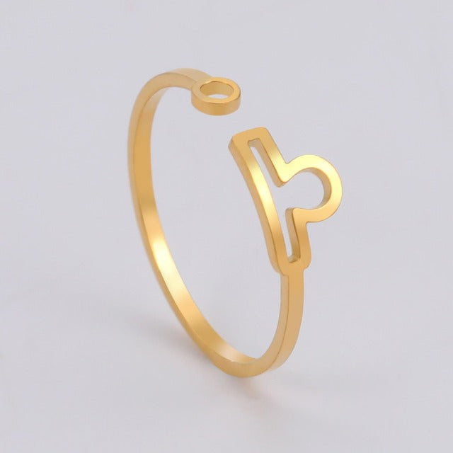 Anillo Signo del Zodíaco 12 Constelaciones
