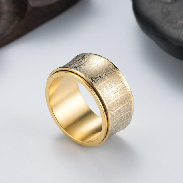 Anillo Tibetano Mantra oro
