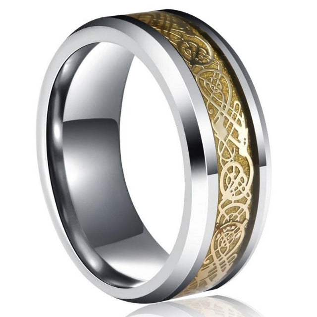 Anillo Vikingo Jarl plata y oro