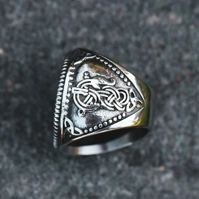 Anillo Vikingo Lobo Fenrir