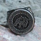 Anillo Vikingo Lobo Fenrir