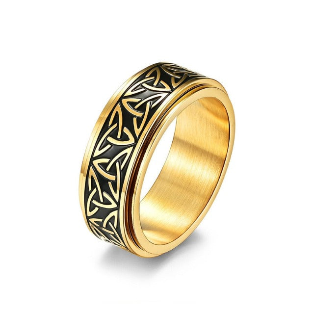 Anillo Vikingo Ragnar Anillo Giratorio oro 
