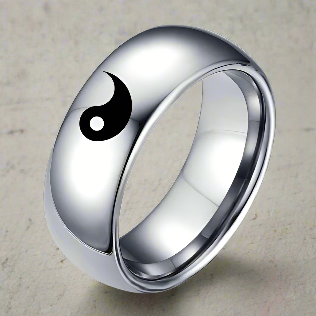 Anillo Yin Yang de Plata