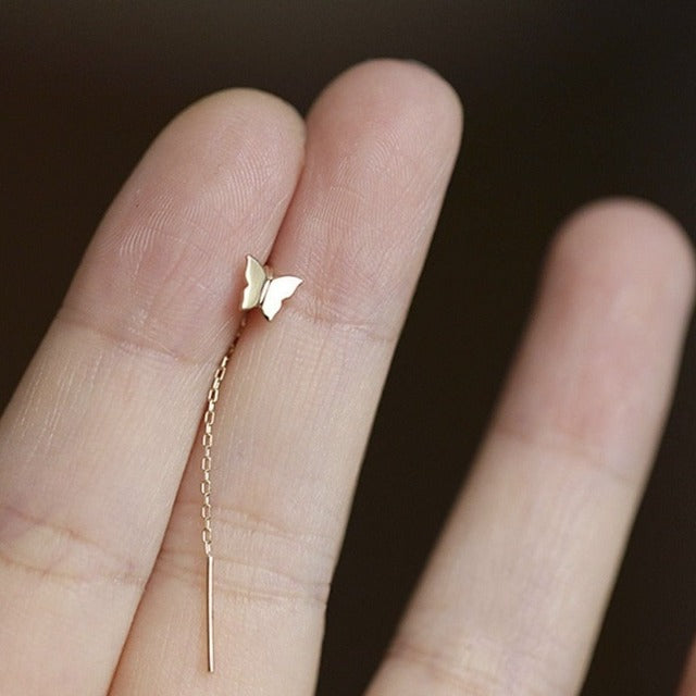 Pendiente Mariposa oro