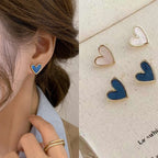 Pendientes Corazón Azul & Rosa