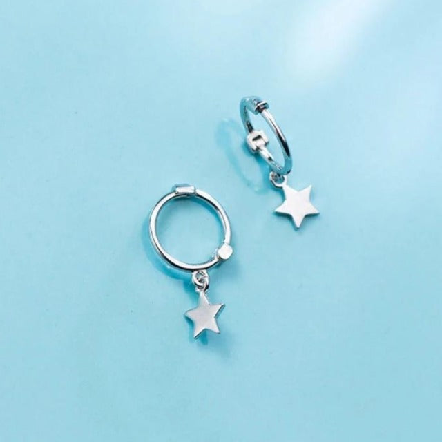 Pendientes Estrella Plata
