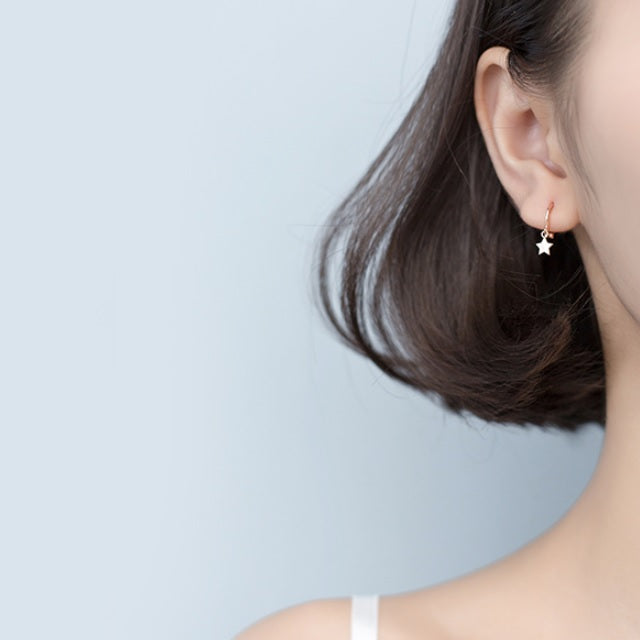 Pendientes Estrella Plata