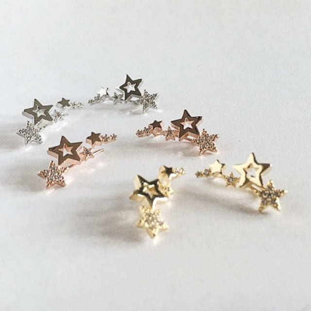 Pendientes de Estrellas Piercing