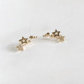 Pendientes de Estrellas Piercing oro