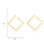 Pendientes Geométricos Oro 