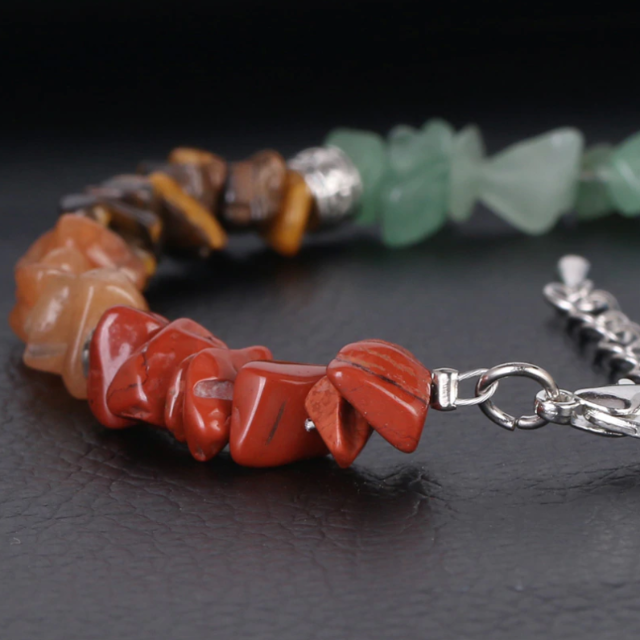 Pulsera 7 Chakras Piedra Verdadera
