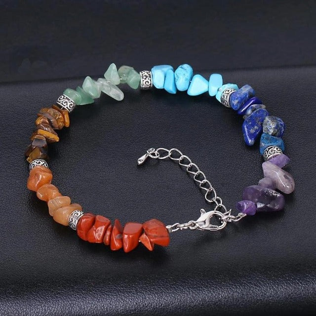 Pulsera 7 Chakras Piedra Verdadera