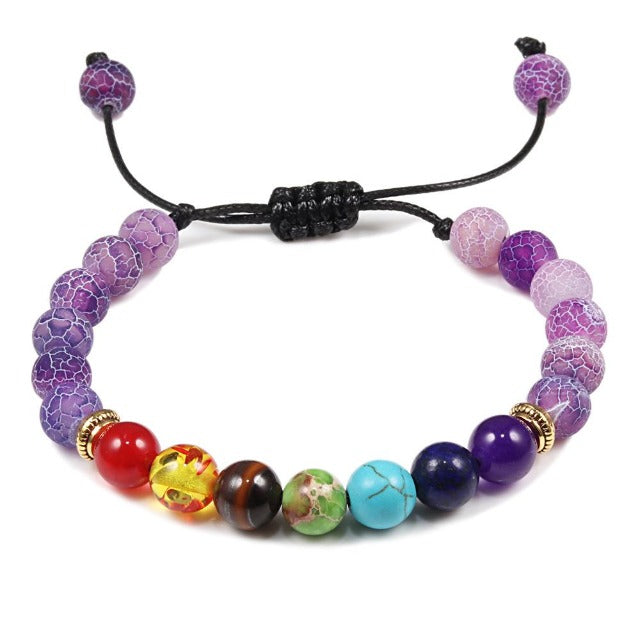 pulsera 7 chakras violeta