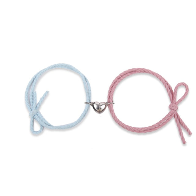 Pulsera Imán Pareja azul y rosa