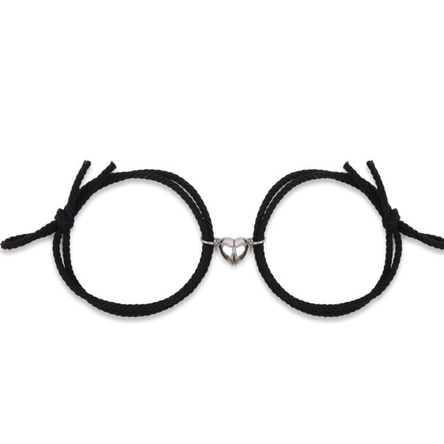 Pulsera Imán Pareja negro y negro