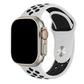 Pulsera Apple Watch Deportiva blanca y negra
