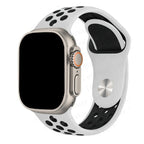 Pulsera Apple Watch Deportiva blanca y negra