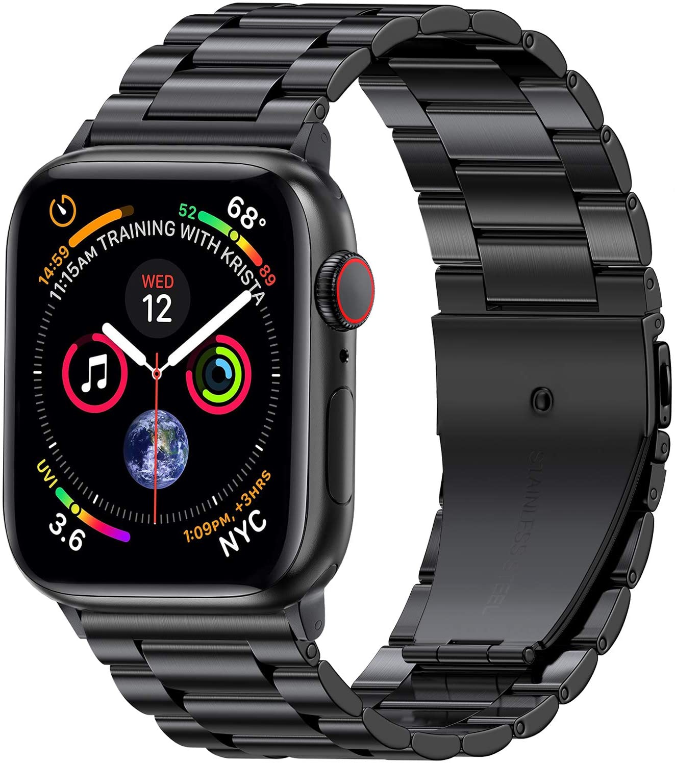 Pulsera Apple Watch de Acero Ultra Resistente negra