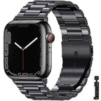 Pulsera Apple Watch de Acero Ultra Resistente negra + herramienta