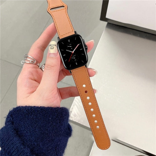 Pulsera Apple Watch de Cuero marrón