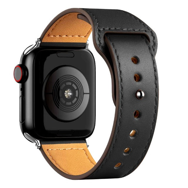 Pulsera Apple Watch de Cuero negro