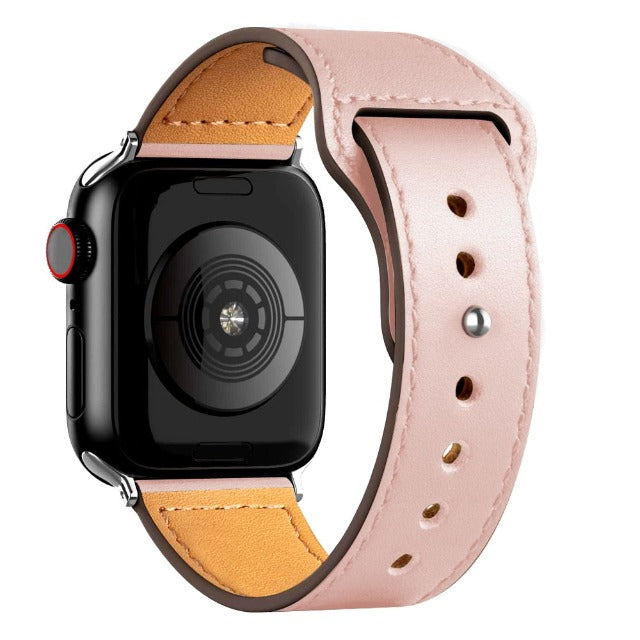 Pulsera Apple Watch de Cuero rosa