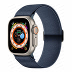 Pulsera Apple Watch de Nylon Trenzado azul marino