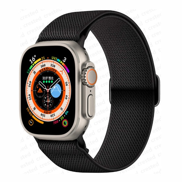Pulsera Apple Watch de Nylon Trenzado negro