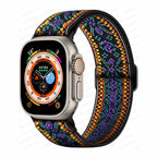 Pulsera Apple Watch de Nylon Trenzado violeta