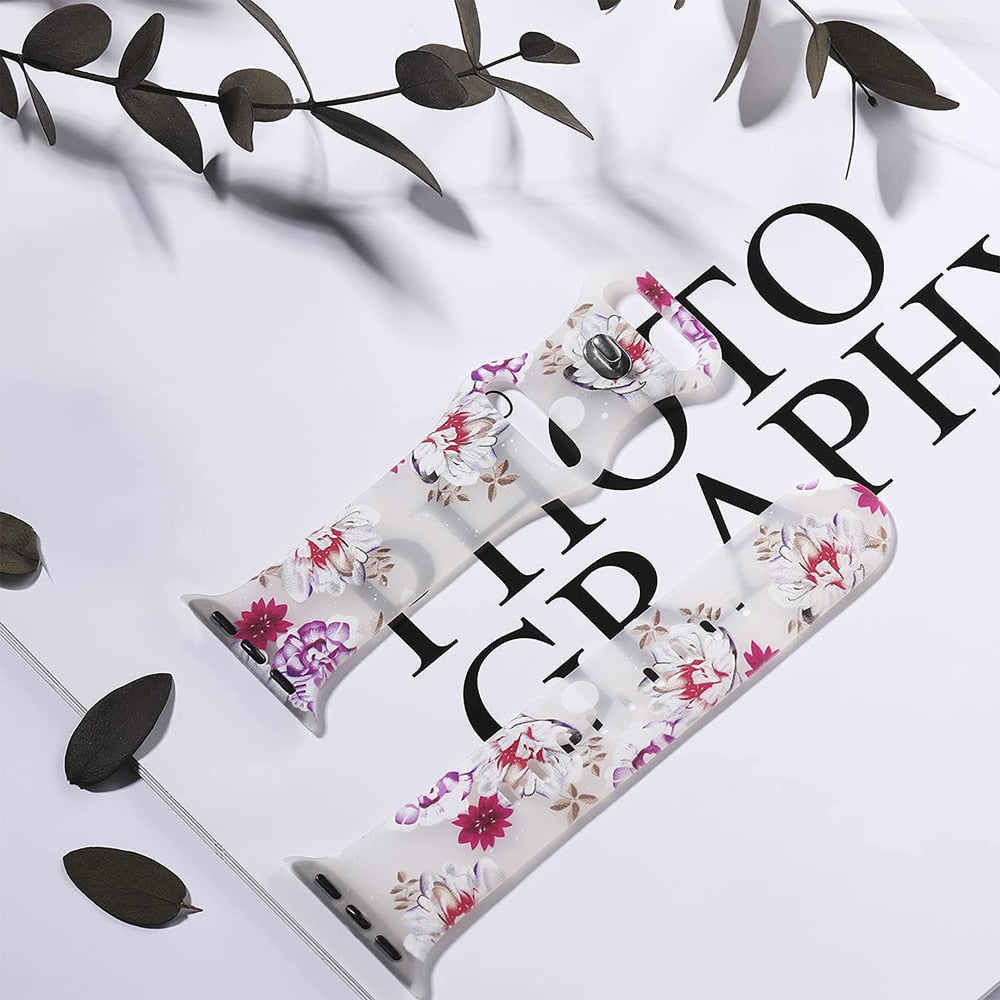 Pulsera Apple Watch Mujer Estampado Floral