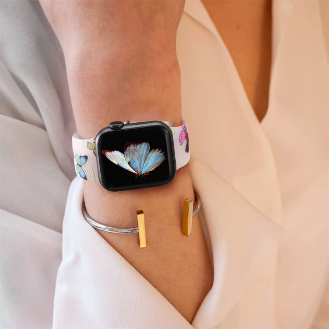 Pulsera Apple Watch Mujer Estampado Floral