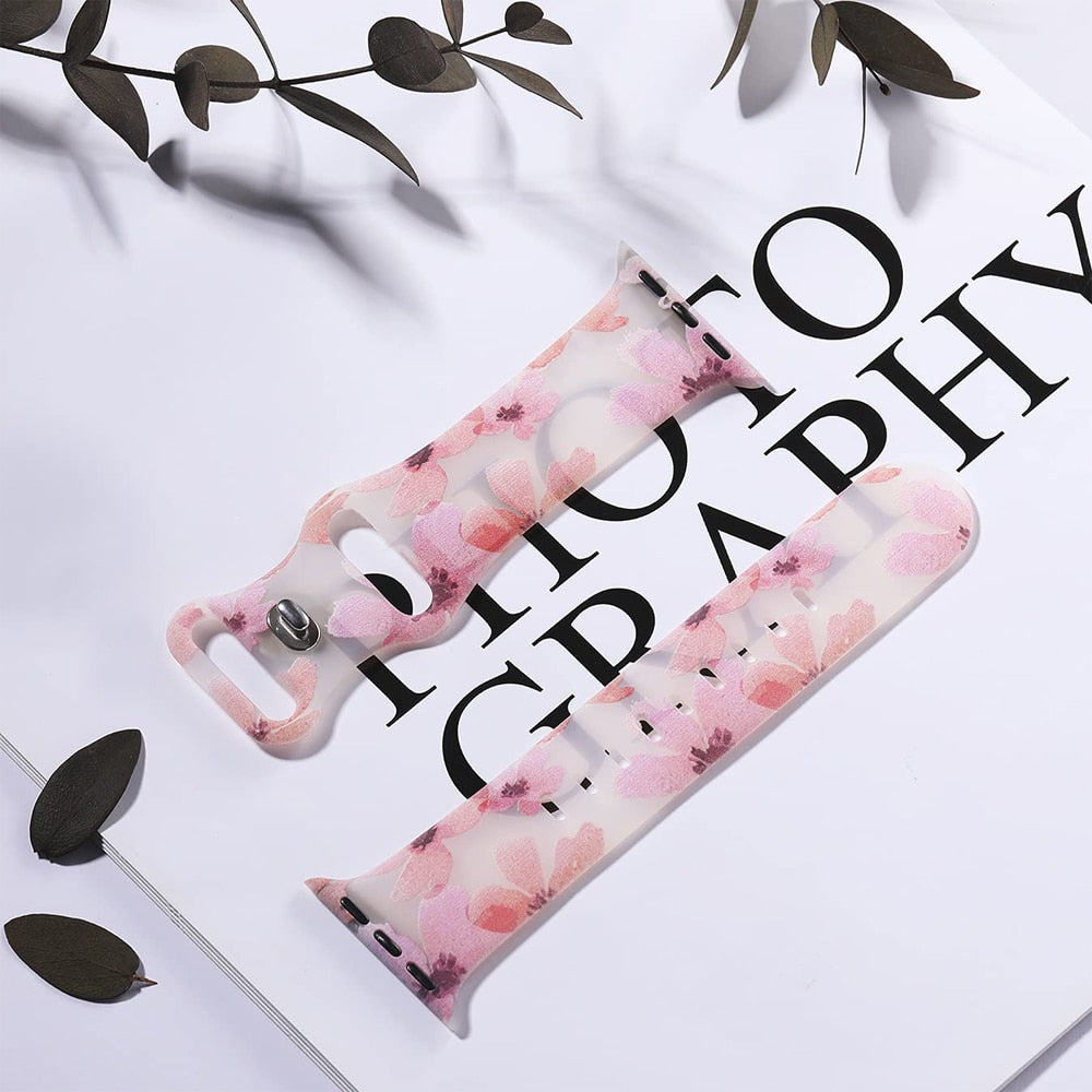 Pulsera Apple Watch Mujer Estampado Floral