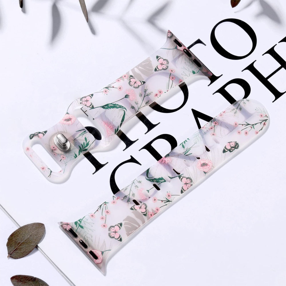 Pulsera Apple Watch Mujer Estampado Floral