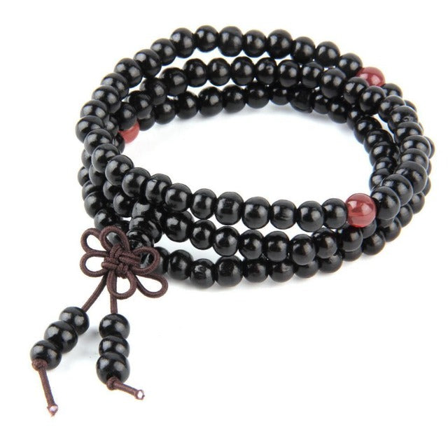 Pulsera Budista Amuleto de la Suerte negro