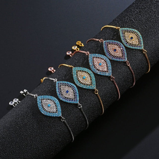 Pulsera Contra el Mal de Ojo Azul Griego Turco Matiasma Mataki Gourmette