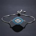 Pulsera Contra el Mal de Ojo Azul Griego Turco Matiasma Mataki Gourmette plata 1