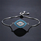 Pulsera Contra el Mal de Ojo Azul Griego Turco Matiasma Mataki Gourmette plata 1