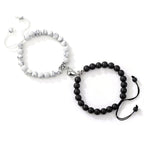 Pulsera Pareja Perla negra y blanca
