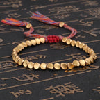 Pulsera de la Suerte Tibetana Oro