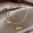 Pulsera de Tobillo Love